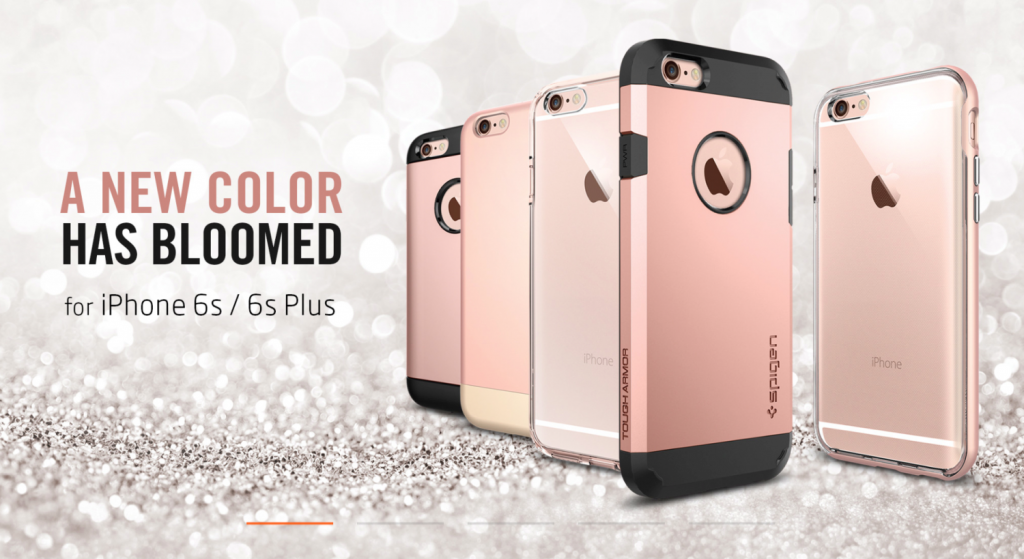 iPhone 6s iPhone 6s Plus Rose Gold color poster Spigen