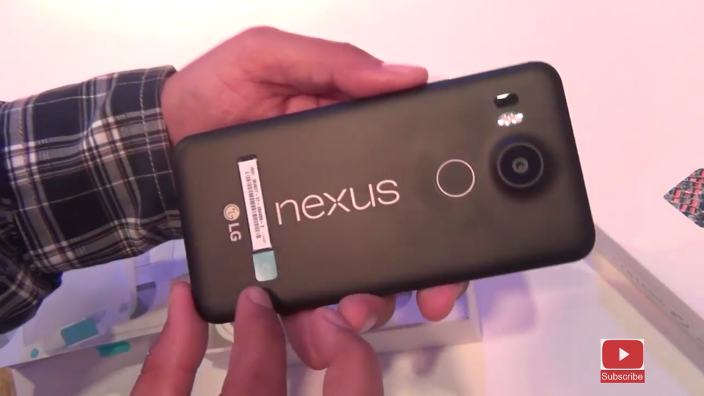 Nexus 5X branding and back cover