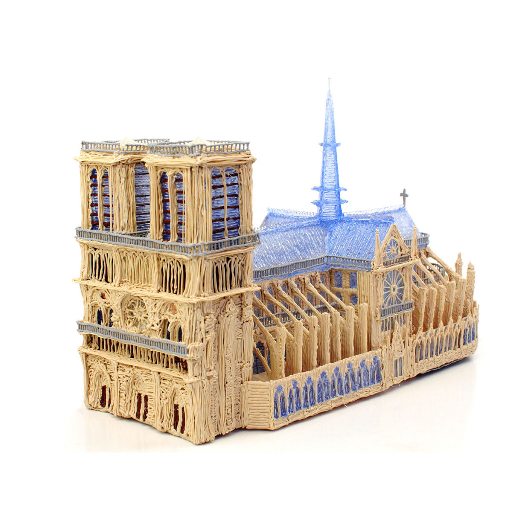 A model of Notre Damme made using 3Doodler 2.0
