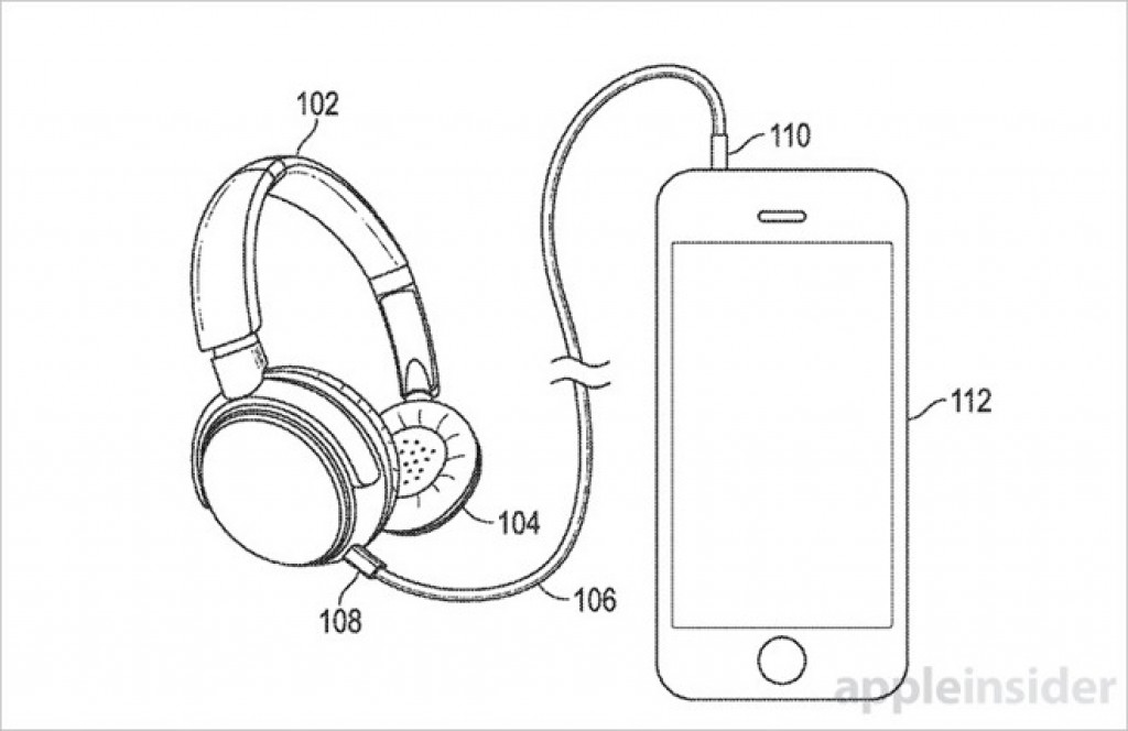 wireless headphones iPhone 7 patent 1