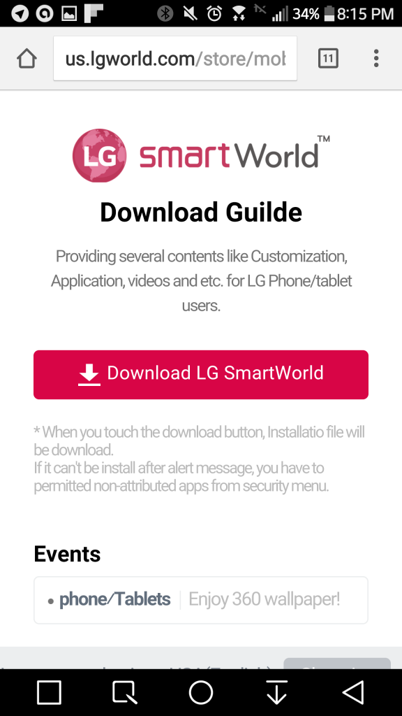 LG G5 SmartWorld