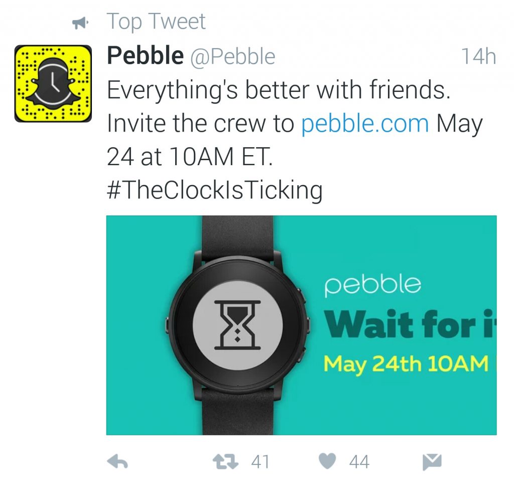 Pebble Twitter suspense