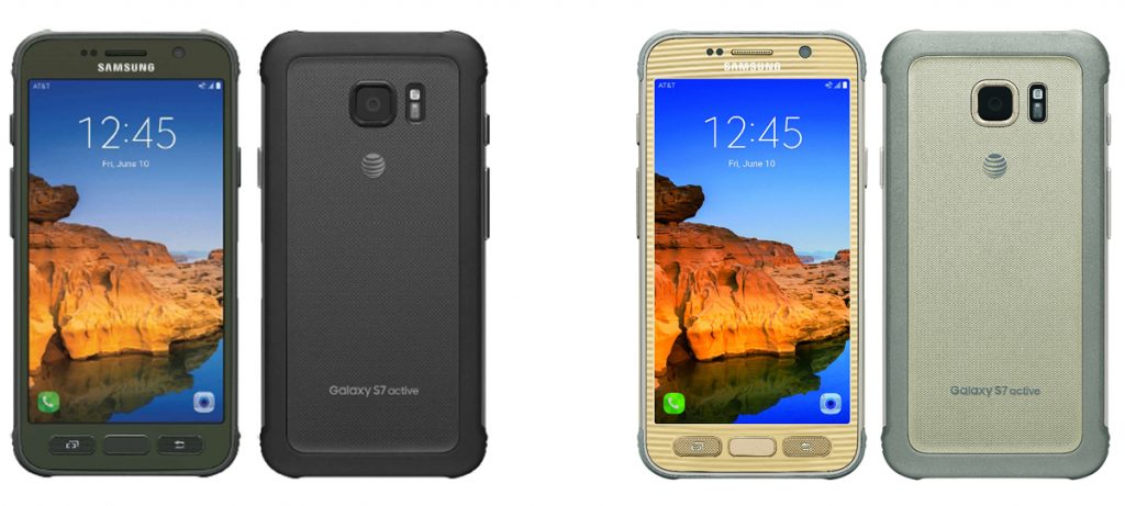Galaxy S7 Active colors black desert camo