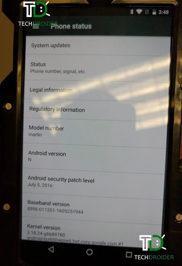 HTC Nexus Marlin first photo