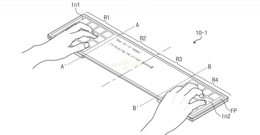 Galaxy Wing foldable display patent - 2