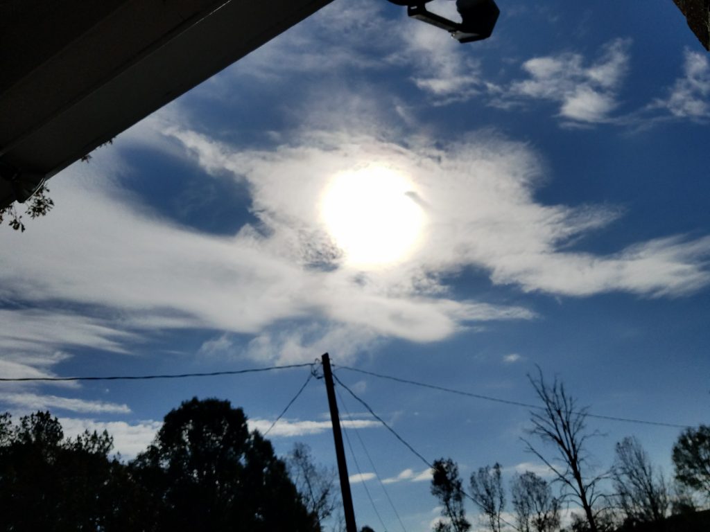 galaxy s7 edge sun and clouds