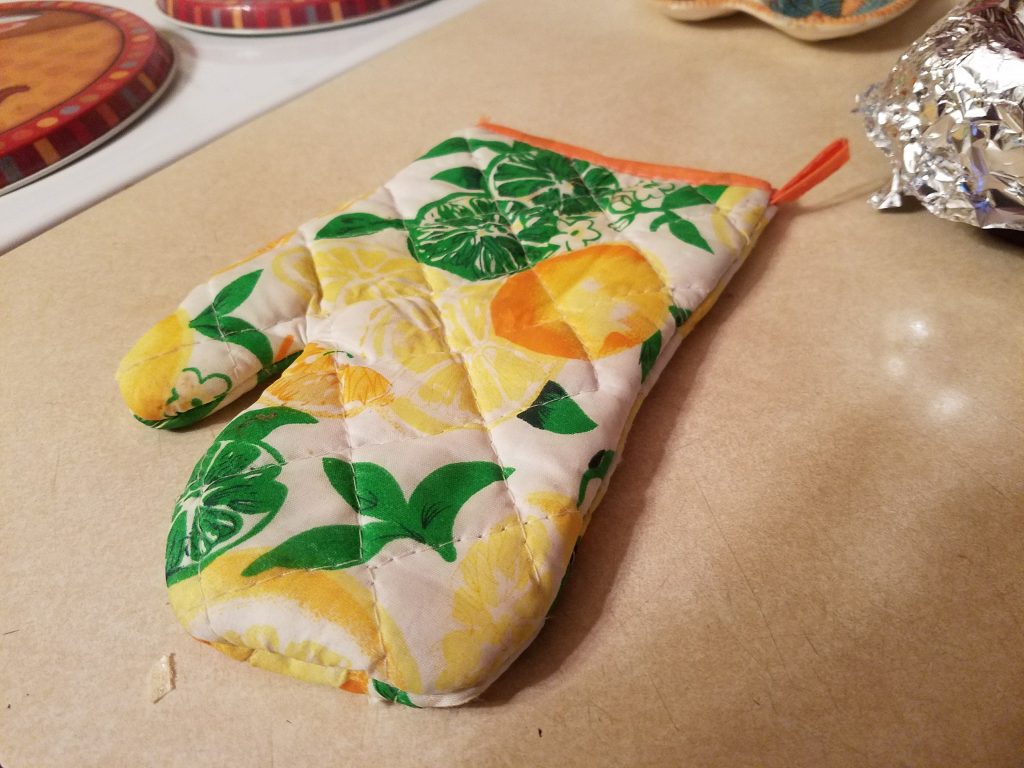 galaxy s7 edge oven mitt yellow green orange white