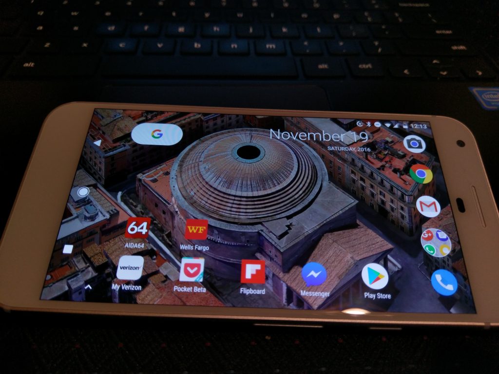 Pixel XL desktop rotation