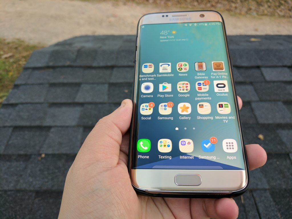 Galaxy S7 edge display