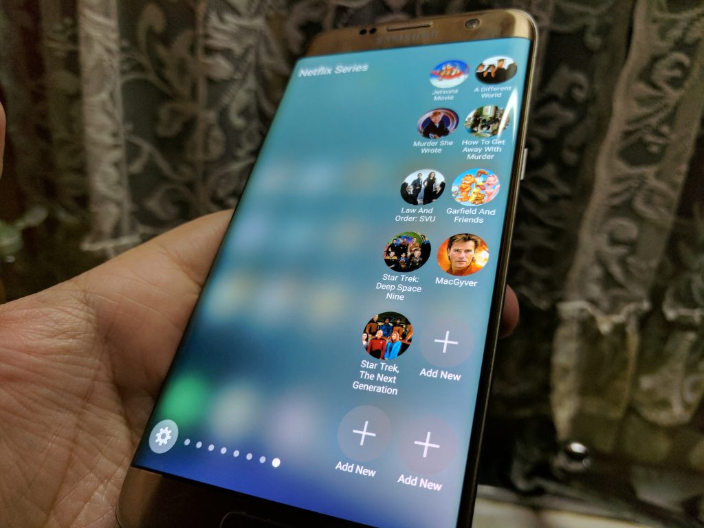 Galaxy S7 edge Netflix edge
