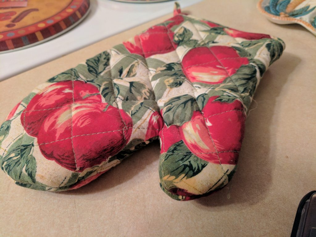 google pixel xl pink oven mitt