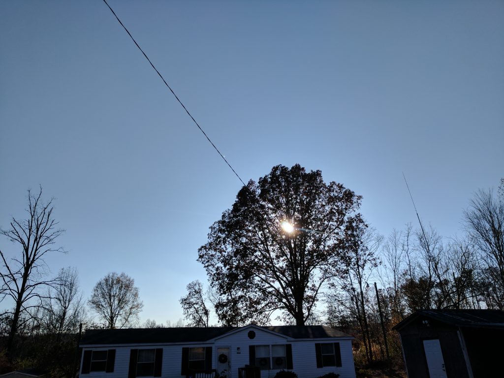 Google Pixel XL sky and sun