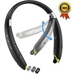 Neckband Bluetooth Headset with Retractable Earbud