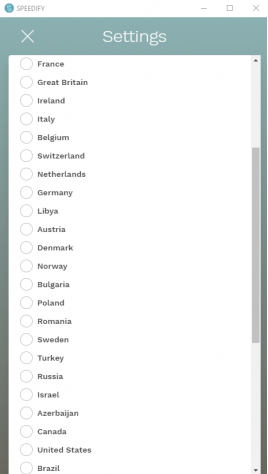 speedify Servers