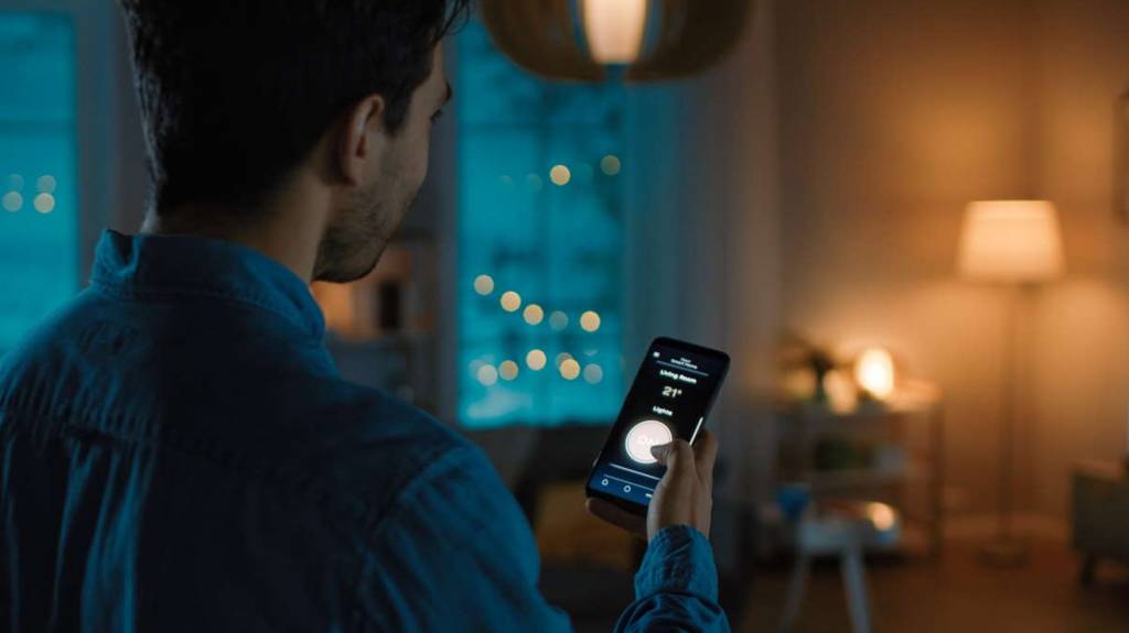 smart light turns on