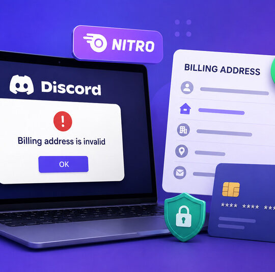 Discord Nitro Billing Address Is Invalid
