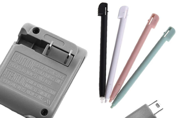 Replacement Nintendo DS Lite Charger and Stylus Pens