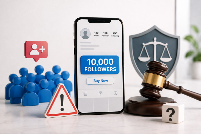 Social media follower buying legality